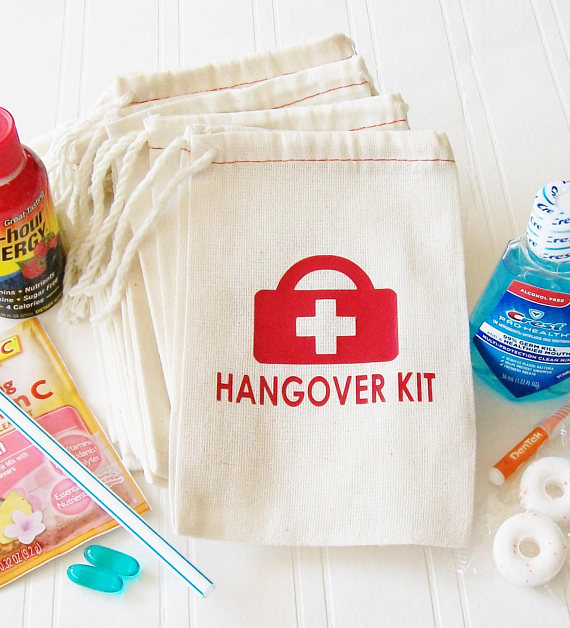 personalized wedding Party first aid Survival Hangover Kit jewelry favor  muslin Bags Bachelorette hen bridal shower favors - AliExpress